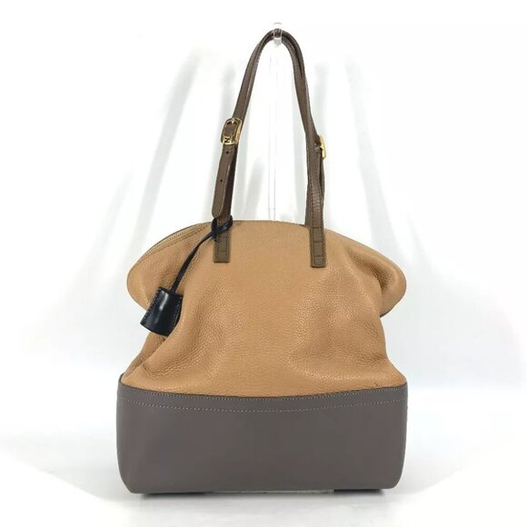 FENDI 8MN232 Bicolor Selleria Bicolor Shoulder Bag Leather Beige/Brown - Picture 1 of 11